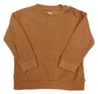 Hnedá rebrovaná mikina F&F