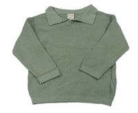 Khaki lehký svetr s límečkem H&M