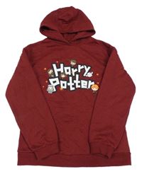 Vínová mikina s potiskem a kapucí - Harry Potter Primark
