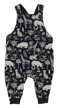 Tmavomodré laclové tepláky se zvířátky Debenhams