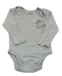 Sivé melírované body s robotmi Lupilu