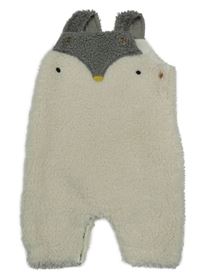 Smetanovo-šedé huňaté podšité laclové tepláky Tu