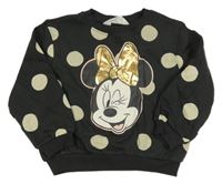 Tmavosivá bodkovaná á mikina s Minnie H&M