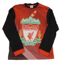 Nové - Červeno-černé pyžamové triko - L.F.C. 