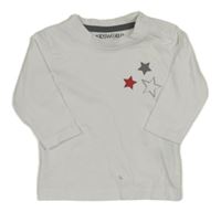 Bílé triko s hvězdami 