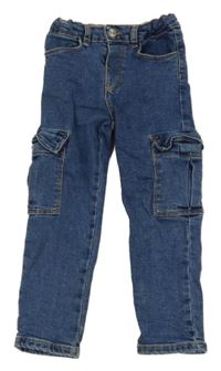 Modré skinny rifle s kapsami Zara