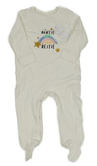 Nové - Bílý overal s nápisem Matalan