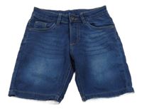 Modré teplákové rifľové kraťasy Pepperts