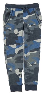 Tmavomodro-šedé army tepláky M&S