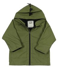 Khaki vodeodolná jarná lehce zateplená bunda s ostny Matalan