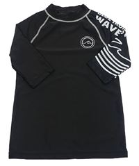 Černo-bílé UV tričko s nápisy H&M
