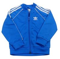 Modrá propínací thermo mikina Adidas