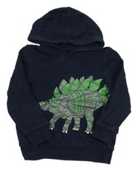 Tmavomodrá mikina s dinem a kapucňou C&A