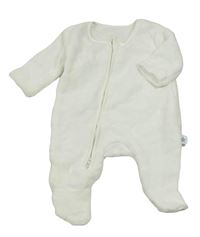 Biely plyšový overal s hviezdami George