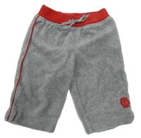 Sivo-červené zamatové tepláky Mexx