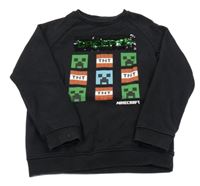 Černá mikina - Minecraft Tu