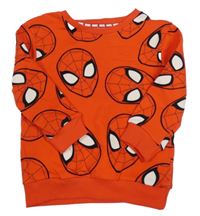 Červená vzorovaná mikina - Spiderman George