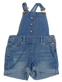 Modré laclové riflové kraťasy Tu