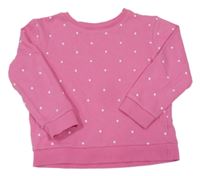 Ružová bodkovaná á mikina Mothercare