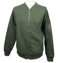 Pánský khaki šusťákovo/teplákový bomber Cedarwood state
