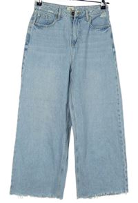 Dámske svetlomodré culottes rozstrapkané é rifle River Island