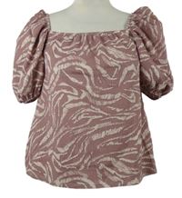 Dámská starorůžová vzorovaná halenka Dorothy Perkins 