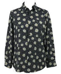 Dámska čierna kvietkovana blúzka New Look