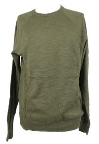 Pánský khaki lehký svetr H&M