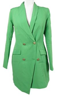 Dámské limetkové kabátové šaty PrettyLittle Thing