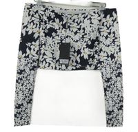 Nové - Dámske čierno-biele kvietkovane crop tričko s lodičkovým výstřihem Weekday