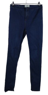 Dámské tmavomodré skinny rifle s vysokým pasem New Look