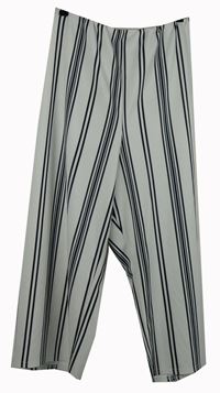 Dámské bílo-černé pruhované culottes kalhoty New Look vel. 56