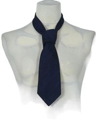 Pánská tmavomodrá vzorovaná kravata Keynote