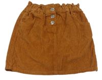 Hrdzavá menšestrová sukňa Matalan