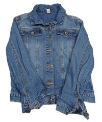 Modrá rifľová bunda TU