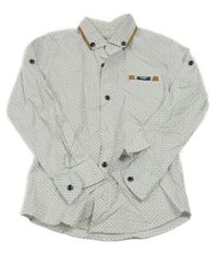 Bílá vzorovaná košile