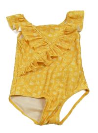 Žluté plavky s mušlemi H&M