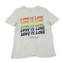 Bílé tričko s nápisy F&F