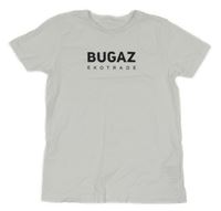 Bielo-čierne tričko s nápisom