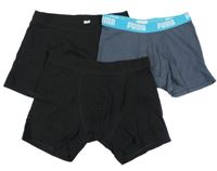 3 x boxerky  - 2 x černé + šedomodré 
