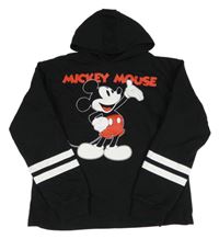 Černá mikina s Mickeym a kapucí Disney