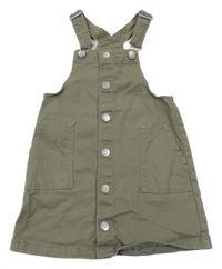 Khaki rifľové prepínaci na traké šaty H&M