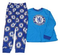Modré fleecové fotbalové pyžamo - Chelsea FC