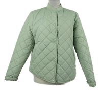 Dámská světlezelená šusťáková prošívaná zateplená bunda Primark