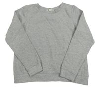 Sivá mikina s třpytivými lemy H&M