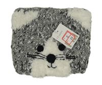 Šedá melírovaná čepice - kočka Mothercare