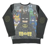 Šedo-tmavošedá mikina s Batmanem Tu