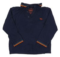 Tmavomodré polo triko s dinem Bluezoo