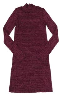 Fialovo-ružové melírované pletené šaty Primark