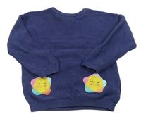 Tmavomodrý sveter s obrázkami Next